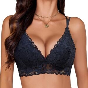 Elegant Black Lace Bralette